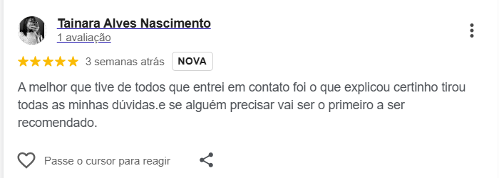 Avaliação Google